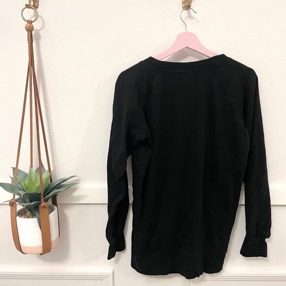 Pact Organic Cotton Airplane Button Tunic Black Size M - Picture 6 of 6